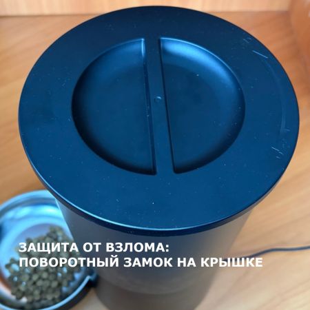 Автокормушка Petzengo PF-02 Wi-Fi для кошек и собак 4л, миска из нержавеющей стали для сухого корма, черная