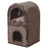 Когтеточка-домик 40х40х70 см, коричневый