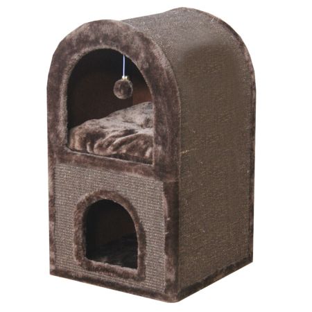 Когтеточка-домик 40х40х70 см, коричневый Когтеточка-домик 40х40х70 см, коричневый