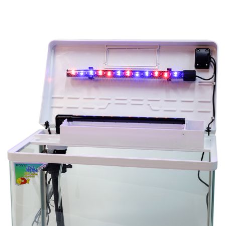 Аквариум Boyu MS-520M 45 л с сенсорным LED светильником и фильтром, белый