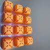 Мини парник HobbyFarm, 12 ячеек, для рассады, с силиконовым основанием, оранжевый, 10 шт.