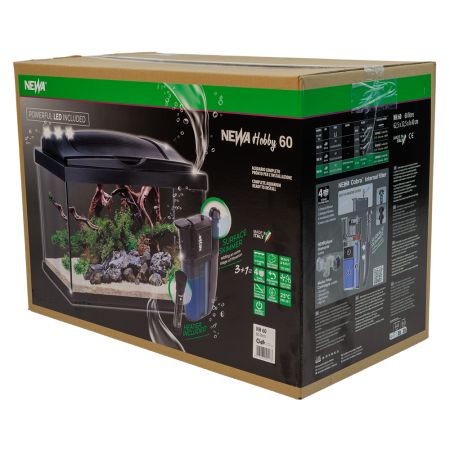 Аквариум Newa Hobby NH 60, 60 л с фильтром, нагревателем, аэрацией и LED освещением