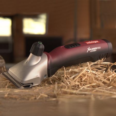 Машинка Heiniger Xplorer PRO 2-Speed для стрижки лошадей и КРС беспроводная с 2-мя аккумуляторами