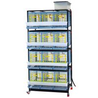 Клетка Comfortplast для кур-несушек 3 секции, 4 яруса высотой по 40 см, пластиковая