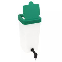 Поилка ниппельная с бачком HobbyFarm 1 л для кур и кроликов с креплением на сетку