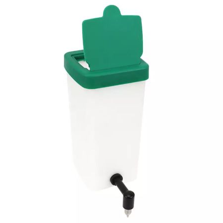 Поилка ниппельная с бачком HobbyFarm 1 л для кур и кроликов с креплением на сетку