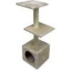 Когтеточка-комплекс 30х30х88 см, кремовый