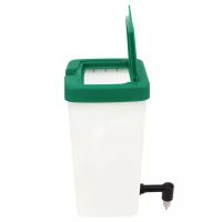 Поилка ниппельная с бачком HobbyFarm 1 л для кур и кроликов с креплением на сетку