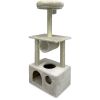 Когтеточка-комплекс 50х35х116 см, кремовый
