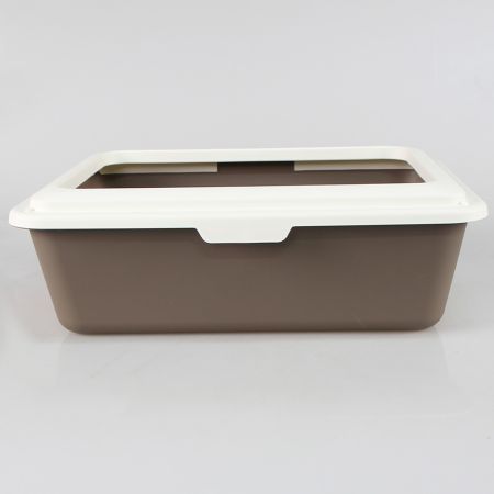 Лоток для кошек с ободком Sanitaire Range 46х38х13 см, коричневый