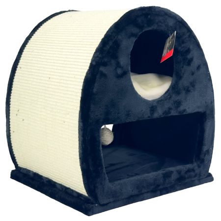 Когтеточка-домик 45х40х50 см, черный