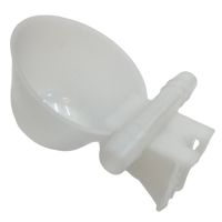 Поилка чашечная с креплением на сетку, диаметр 6,3 см, двойной штуцер