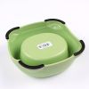 Миска для собак и кошек, 15x13.5x5.5 см, 250 мл, зеленый
