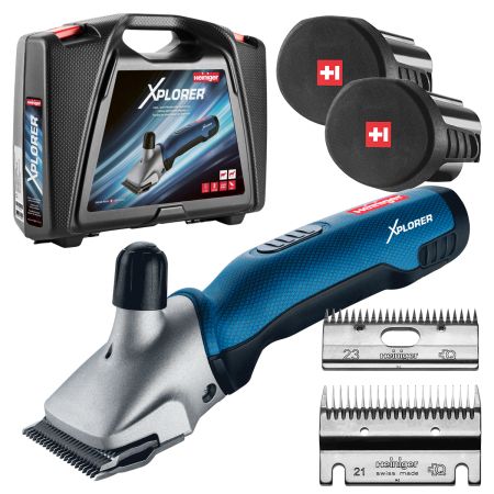 Машинка Heiniger Xplorer для стрижки лошадей и КРС с 2-я аккумуляторами