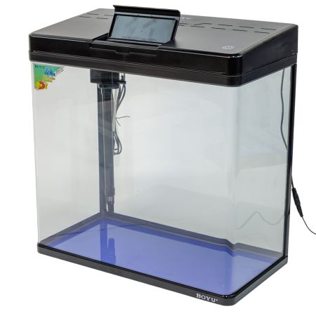 Аквариум Boyu MS-520M 45 л с сенсорным LED светильником и фильтром, черный Аквариум Boyu MS-520M 45 л с сенсорным LED светильником и фильтром, черный
