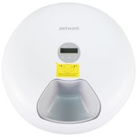 Автокормушка Petwant F6-LCD 6 секций, ж/к дисплей, белая Автокормушка Petwant F6-LCD 6 секций, ж/к дисплей, белая
