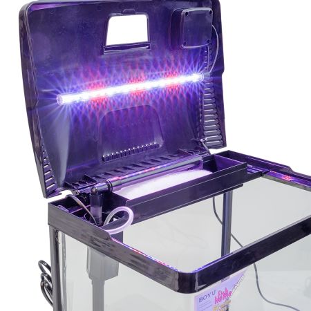 Аквариум Boyu EC-400 панорамный, 33 л, с фильтром и LED-лампой, черный Аквариум Boyu EC-400 панорамный, 33 л, с фильтром и LED-лампой, черный