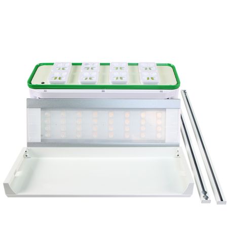 Гидропонная установка HobbyFarm DQ62008, домашний умный смарт сад, 8 ячеек с фитолампой