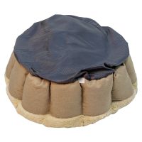 Лежак Pet Choice для собак и кошек, круглый с бортом 60х60х17 см, меховой, коричневый Лежак Pet Choice для собак и кошек, круглый с бортом 60х60х17 см, меховой, коричневый