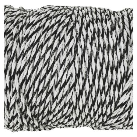 Провод для электропастуха FarmGuard белый с черным 3 мм / 500 м / 5x0,2 мм SS+1х0,2 мм CU