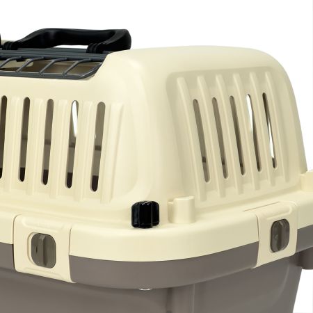 Переноска Superior Range 51х33х33 см для кошек и собак Pet Choice с креплением к ремню безопасности автомобиля и металлической верхней решеткой