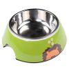Миска со съемной чашей для собак и кошек, 14.5x14.5x5 см, 150 мл, зеленый