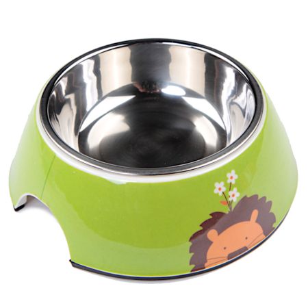 Миска со съемной чашей для собак и кошек, 14.5x14.5x5 см, 150 мл, зеленый