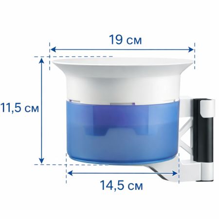 Кашпо HobbyFarm с автополивом для подставки, с креплением 