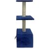Когтеточка-комплекс 30х30х88 см, темно-синий