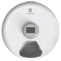 Автокормушка Petzengo PF19-L секций, ж/к дисплей, с охлаждением, для сухого и влажного корма, белая