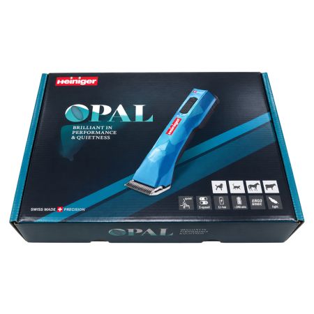 Машинка Heiniger Opal для стрижки собак, лошадей, коров с 2-я аккумуляторами и лезвием #10 1,5 мм "red line"