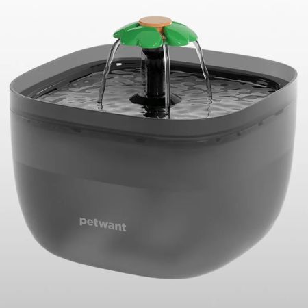 Автопоилка фонтан Petwant W7 2 л, 3 режима, с подсветкой, для кошек и собак, черная