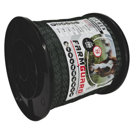 Лента для электропастуха FarmGuard зеленая 20 мм / 200 м