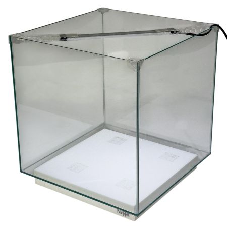 Аквариум Newa Ego LID, EL 50W, 45 л панорамный, LED освещение, белая стеклянная крышка