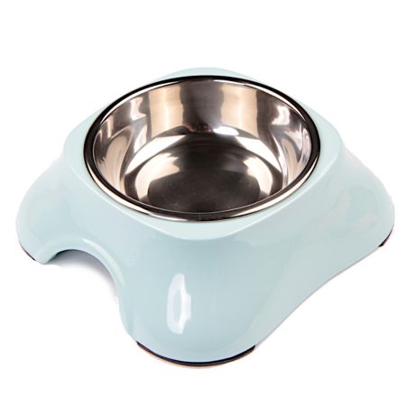 Миска для собак и кошек, 11x14.8x5 см, 150 мл, голубой Миска для собак и кошек, 11x14.8x5 см, 150 мл, голубой