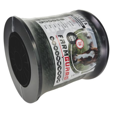 Лента для электропастуха FarmGuard зеленая 20 мм / 200 м