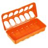 Кормушка-поилка лотковая 20 см пластик для цыплят, оранжевый