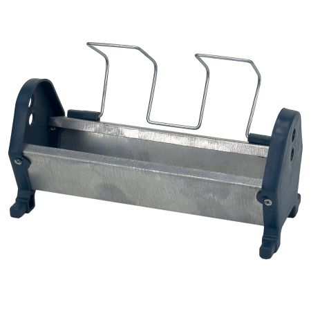 Кормушка лотковая 25 см оцинкованная сталь для цыплят и мелкой птицы