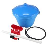 Ниппельная система 4 пластиковых поилки для кур с емкостью 12 л