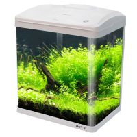 Аквариум Boyu EC-400 панорамный, 33 л, с фильтром и LED-лампой, белый