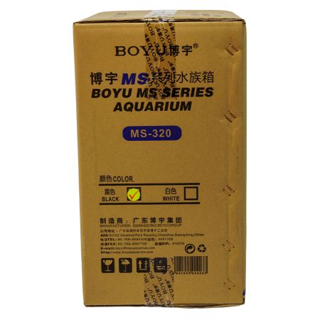 Аквариум Boyu MS-320 20 л с LED светильником и фильтром, черный