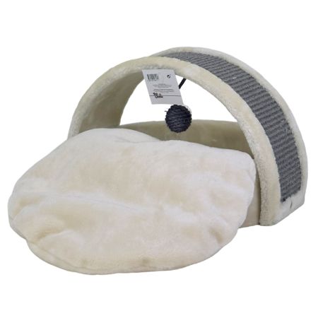 Когтеточка-лежак 40х42х30 см, кремовый