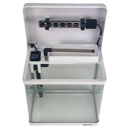 Аквариум Boyu MS-220 7,5 л с LED светильником и фильтром, белый