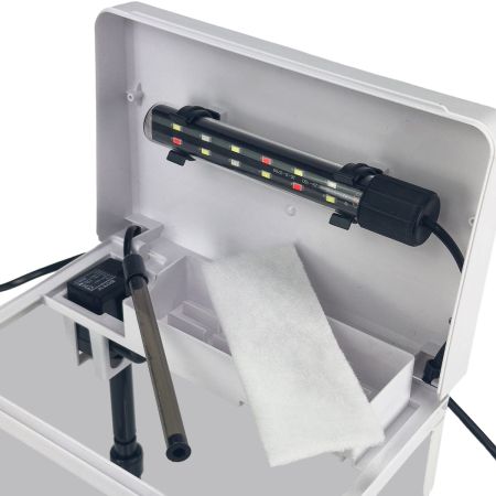 Аквариум Boyu MS-220 7,5 л с LED светильником и фильтром, белый