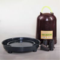 Поилка вакуумная ECO Recycled 10 л для кур с ручкой на ножках