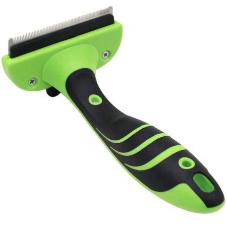 Дешеддер S с прямым лезвием 76 мм и с кнопкой самоочистки для вычесывания шерсти животных