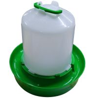 Поилка вакуумная 8 л с пробкой и ручкой, поддон 5 см