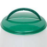 Кормушка бункерная 1 кг пластик с разделительной решеткой зеленая