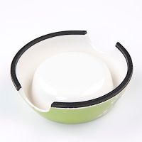 Миска со съемной чашей для собак и кошек, 14.5x14.5x5 см, 150 мл, зеленый