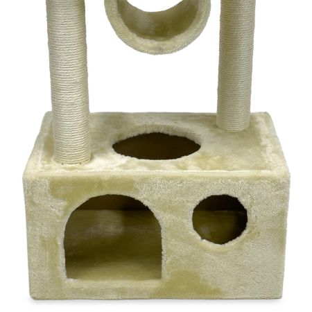 Когтеточка-комплекс 50х35х116 см, бежевый